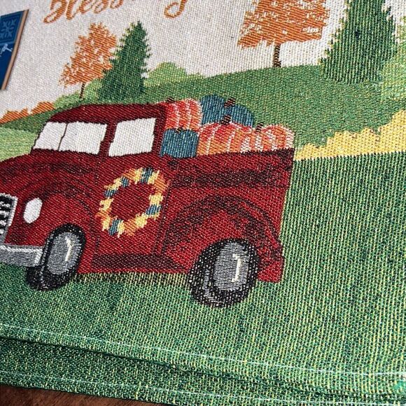 Home Collection Set of 4 Tapestry Cotton Blend Placemats “Harvest Blessings” - Picture 12 of 16